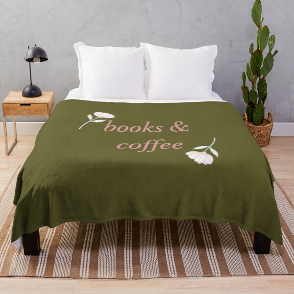 Item preview, Books & Coffee Floral Design for Book Lovers designed and sold by BookedAndDesign.