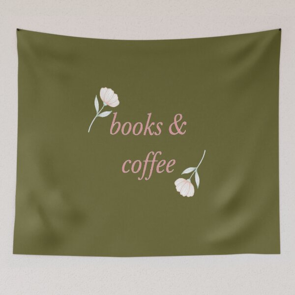 Item preview, Books & Coffee Floral Design for Book Lovers designed and sold by BookedAndDesign.