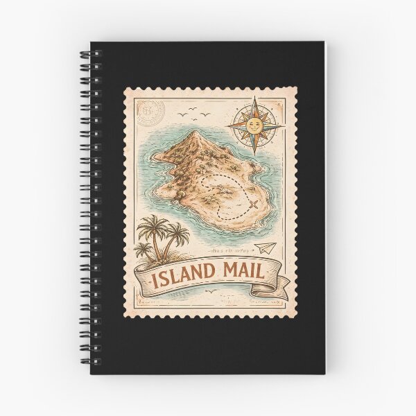 Item preview, Vintage Island Mail Treasure Map Graphic Travel T Shirt designed and sold by FestivityFinds.