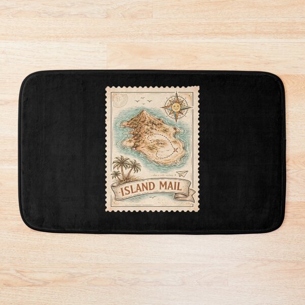 Item preview, Vintage Island Mail Treasure Map Graphic Travel T Shirt designed and sold by FestivityFinds.