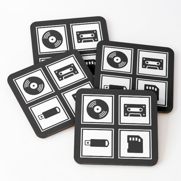 Item preview, Music Formats White  designed and sold by AtomicMalibu.