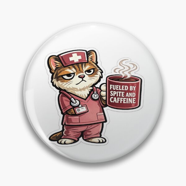 Item preview, Funny Nurse Cat Gift Coffee Lover Tabby designed and sold by Gentlestate.