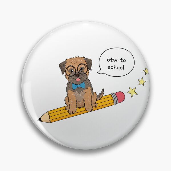 Item preview, Funny Border Terrier Back To School Pencil Boys Girls Kids designed and sold by FurryHavenPH.