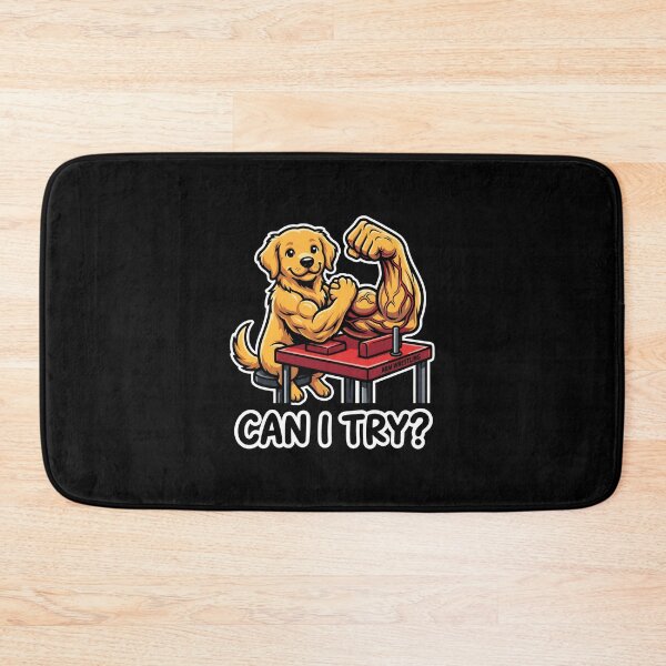 Item preview, Can I Try Golden Retriever Arm Wrestling designed and sold by SplashTastic.