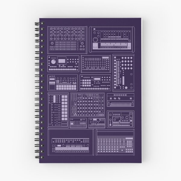 Item preview, Electronic Musician Drum Machine Synth Collection Purple designed and sold by AtomicMalibu.