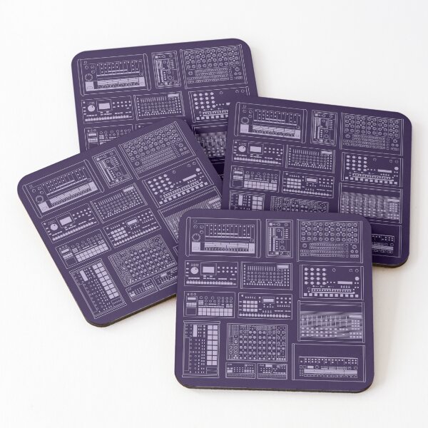 Item preview, Electronic Musician Drum Machine Synth Collection Purple designed and sold by AtomicMalibu.