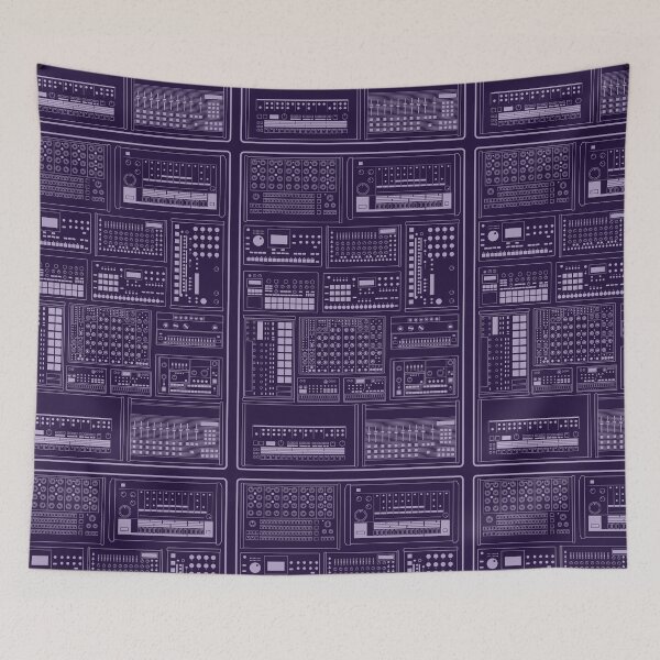 Item preview, Electronic Musician Drum Machine Synth Collection Purple designed and sold by AtomicMalibu.