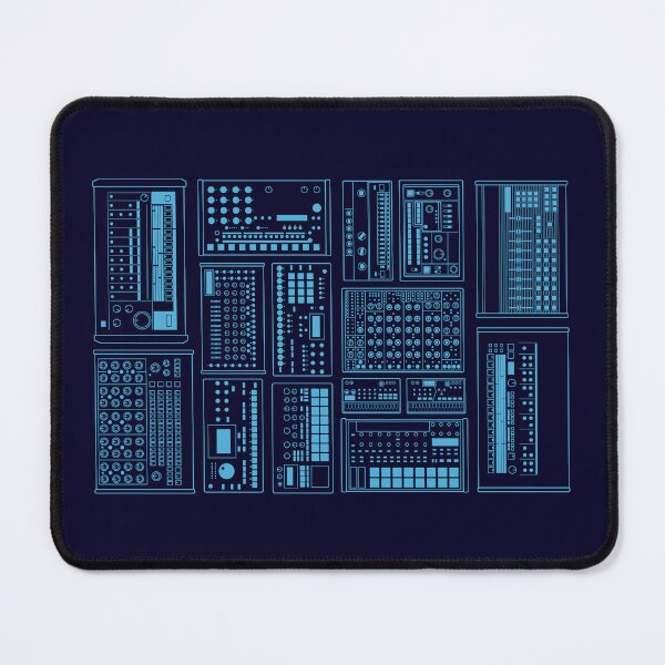 Item preview, Electronic Musician Drum Machine Synth Collection Blue designed and sold by AtomicMalibu.