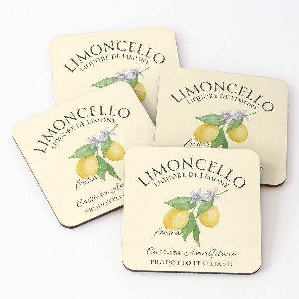 Item preview, Limoncello Liquore De Limone Italian Amalfi Coast Watercolor Art designed and sold by tarzbol.