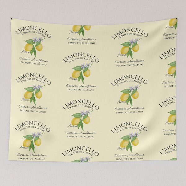 Item preview, Limoncello Liquore De Limone Italian Amalfi Coast Watercolor Art designed and sold by tarzbol.