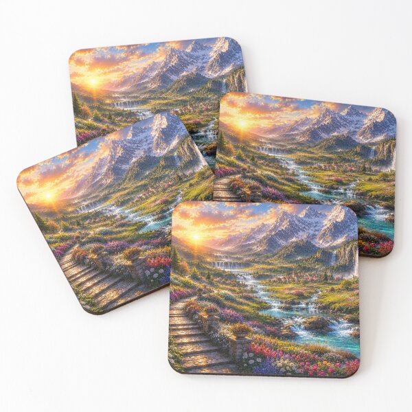 Item preview, Valley of Eternal Spring Oil Painting designed and sold by Pond21.