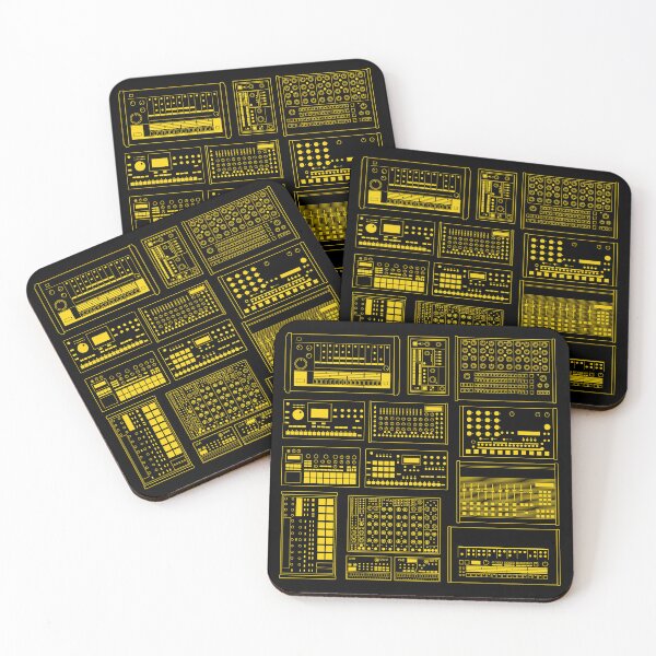 Item preview, Drum Machine Synth Collection for Electronic Musician Yellow designed and sold by AtomicMalibu.