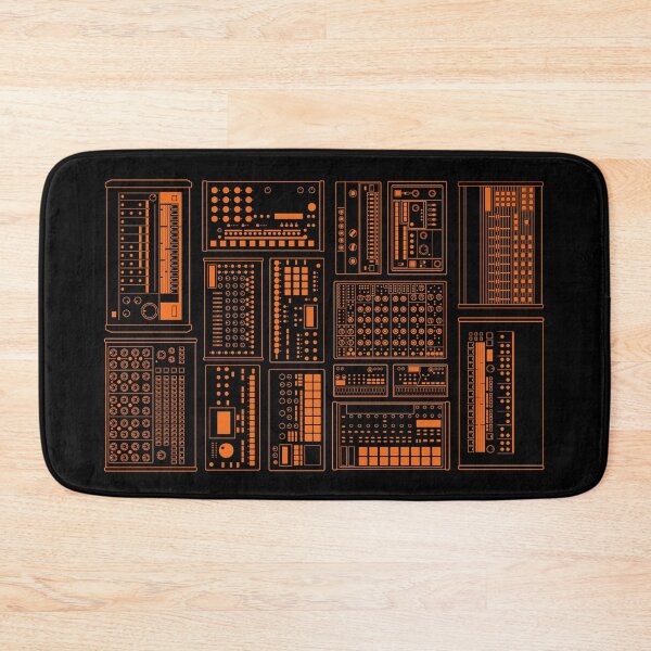Item preview, Drum Machine Synth Collection for Electronic Musician Orange designed and sold by AtomicMalibu.