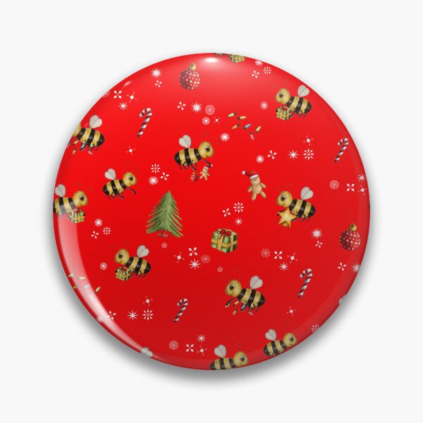 Item preview, Festive bees decorating a Christmas Tree designed and sold by JanetMGraham.