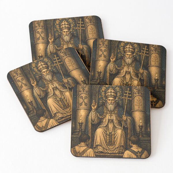 Item preview, The Hierophant Tarot Card - Vintage Spiritual Tarot Illustration designed and sold by ArcanaAbsolute.