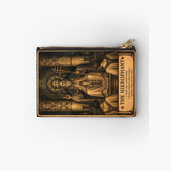 Item preview, The Hierophant Tarot Card - Vintage Spiritual Tarot Illustration designed and sold by ArcanaAbsolute.