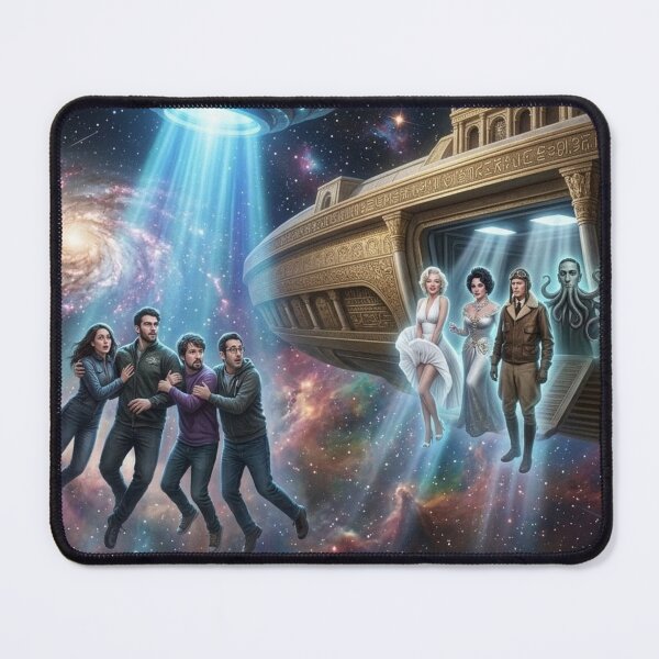 Item preview, Atmospheric Galaxy: Political Figures Abducted by Historical Iconic Figures designed and sold by Uniqueartai.