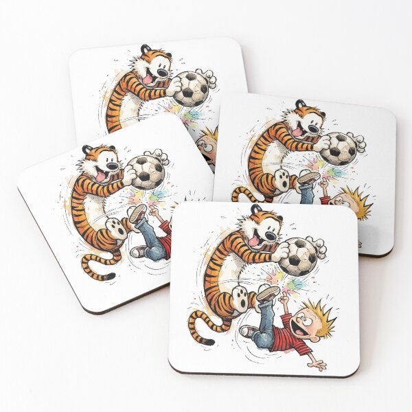 Item preview, Calvin and Hobbes Soccer Playing Funny designed and sold by DamianRoy88.