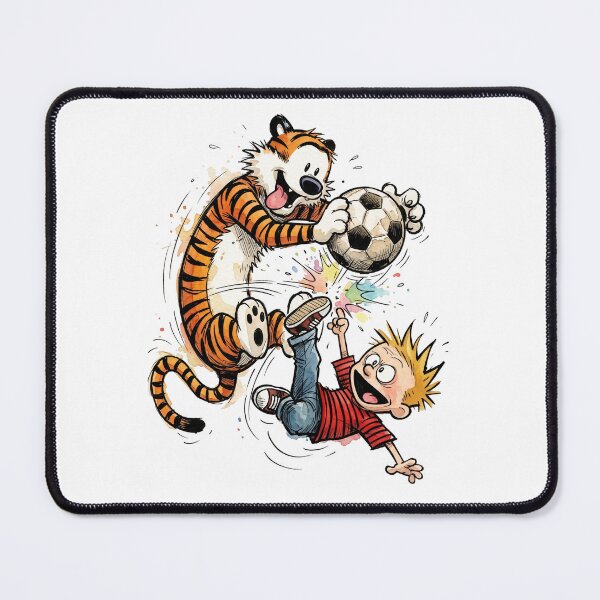 Item preview, Calvin and Hobbes Soccer Playing Funny designed and sold by DamianRoy88.