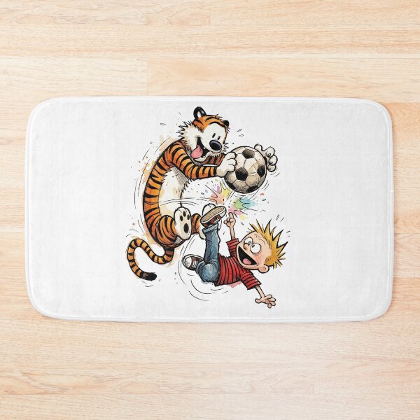 Item preview, Calvin and Hobbes Soccer Playing Funny designed and sold by DamianRoy88.