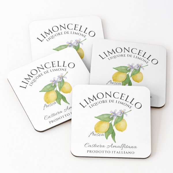 Item preview, Limoncello Liquore De Limone Italian Amalfi Coast Watercolor Art designed and sold by tarzbol.