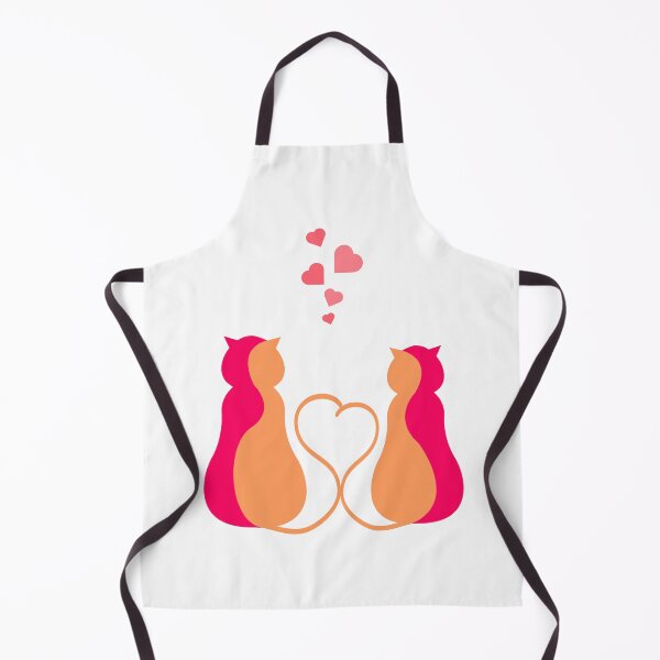 Item preview, Two Cats In Love Heart Tails designed and sold by IN Tales.