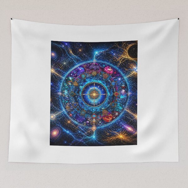 Item preview, Musics Every Genre Every Legend One Perfect Moment — Ultimate Music Universe Art Print designed and sold by CosmicRockArt.