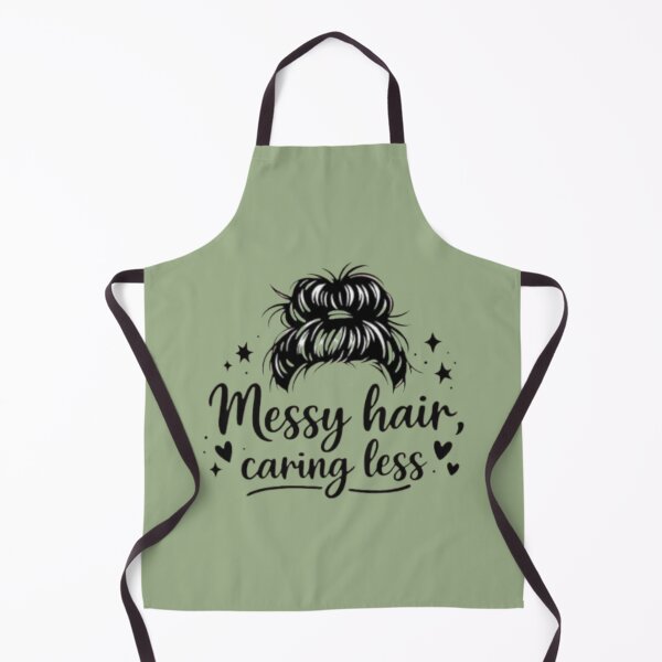 Item preview, Messy Hair Caring Less - Aesthetic Introvert Humor designed and sold by ANJ Designs.