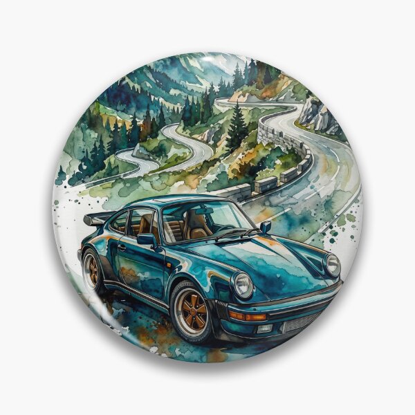 Item preview, Vintage Auto Watercolor Painting For Classic Car Enthusiasts designed and sold by RevUpDesign.