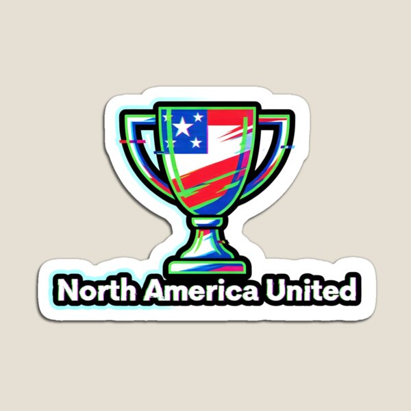 Item preview, North America United Glitch Trophy Logo designed and sold by SplashTastic.