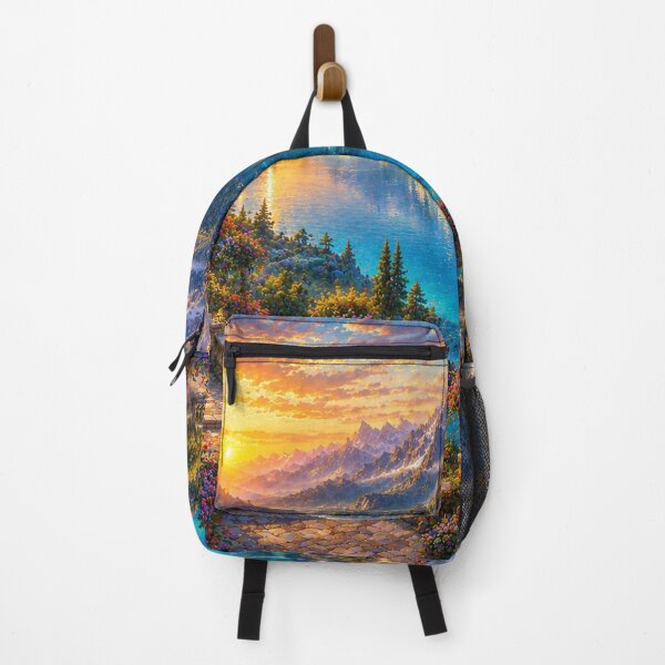 Item preview, Sapphire Lake Kingdom Oil Painting designed and sold by Pond21.
