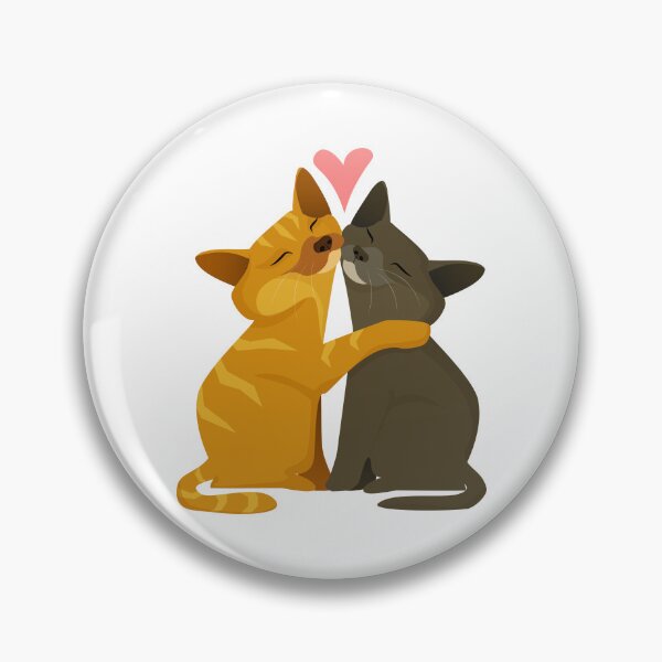 Item preview, Two Cats Cuddling With Pink Heart designed and sold by IN Tales.