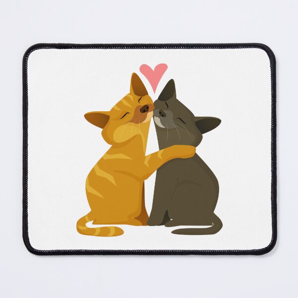 Item preview, Two Cats Cuddling With Pink Heart designed and sold by IN Tales.