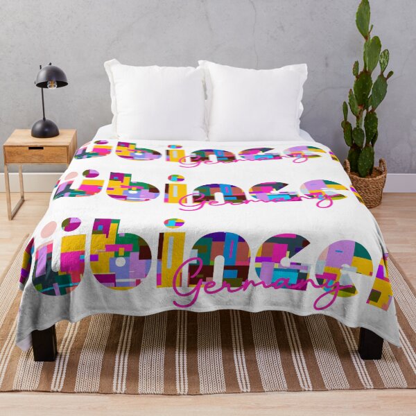 Item preview, Tübingen, Germany, Vibrant Abstract City Typography Art designed and sold by Wanderful-roads.