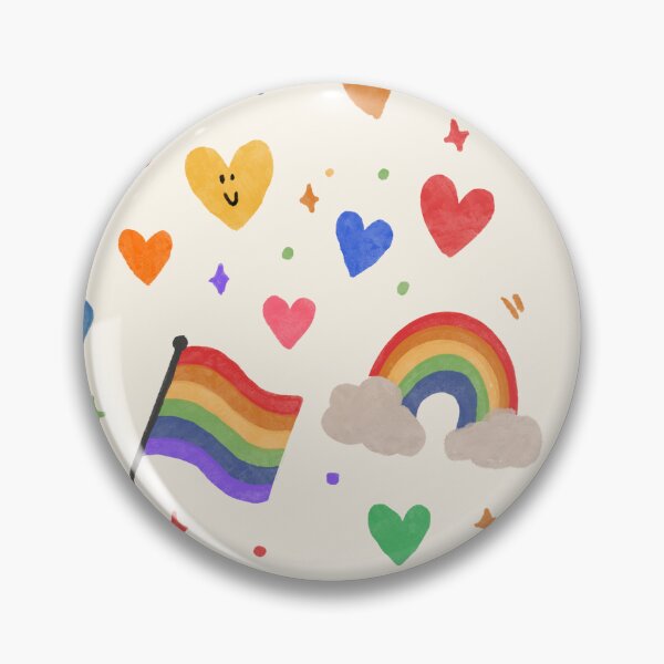 Item preview, Cute Pride Seamless Pattern – Rainbow, Hearts & Flags | Pastel LGBTQ Repeating Design designed and sold by thesalynn.