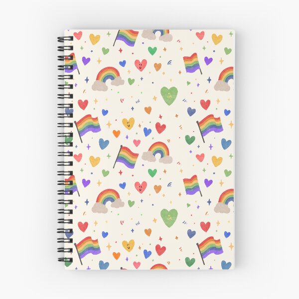 Item preview, Cute Pride Seamless Pattern – Rainbow, Hearts & Flags | Pastel LGBTQ Repeating Design designed and sold by thesalynn.