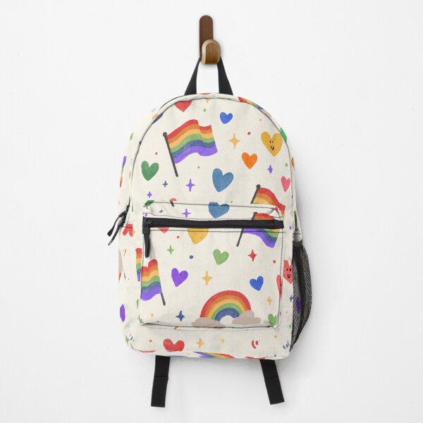 Item preview, Cute Pride Seamless Pattern – Rainbow, Hearts & Flags | Pastel LGBTQ Repeating Design designed and sold by thesalynn.