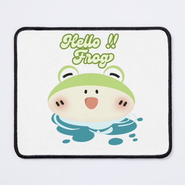 Item preview, Cute Kawaii Frog Floating - Hello Frog Retro Aesthetic designed and sold by poonzapoon.