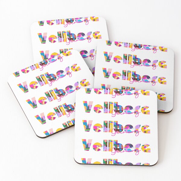 Item preview, Vellberg, Germany, Vibrant Abstract City Typography Art designed and sold by Wanderful-roads.