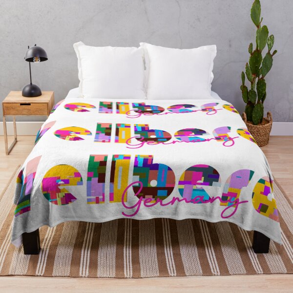 Item preview, Vellberg, Germany, Vibrant Abstract City Typography Art designed and sold by Wanderful-roads.