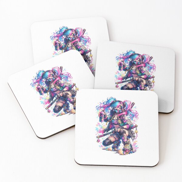 Item preview, Neon Street Ninja Girl Sticker designed and sold by blossomfun.