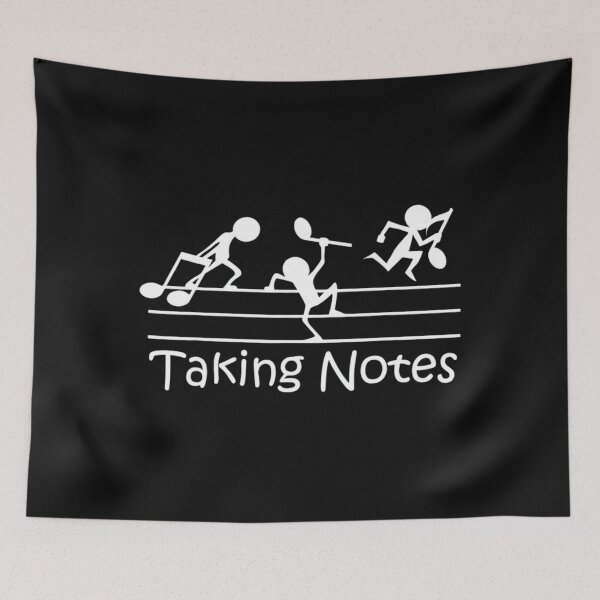 Item preview, Funny Music Note Taking Classic T-Shirt designed and sold by LillyCustomTees.