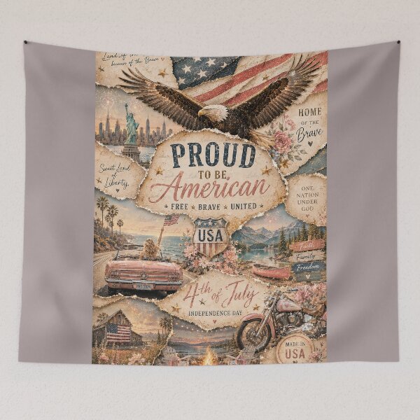 Item preview, Proud To Be American – Independence Day Edition designed and sold by LuluLeb.
