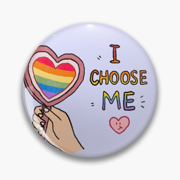 Item preview, I Choose Me – Self Love Pride Illustration | Rainbow Heart Mirror LGBTQ Art designed and sold by thesalynn.
