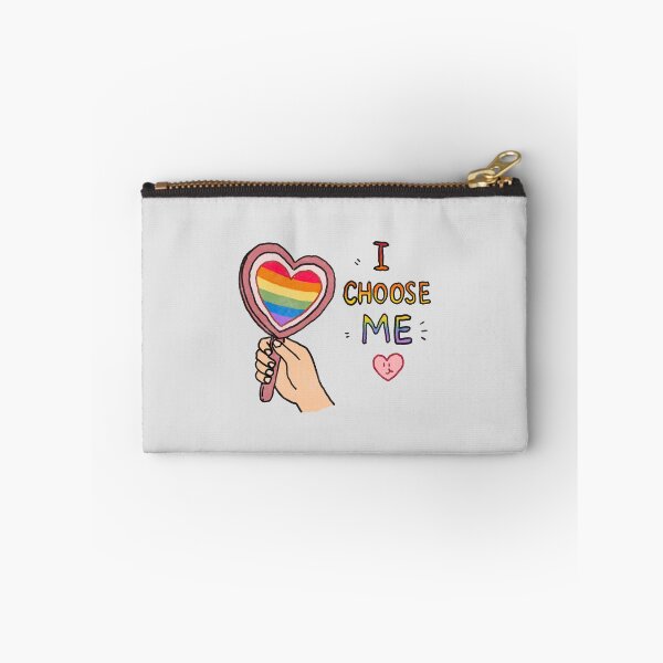 Item preview, I Choose Me – Self Love Pride Illustration | Rainbow Heart Mirror LGBTQ Art designed and sold by thesalynn.