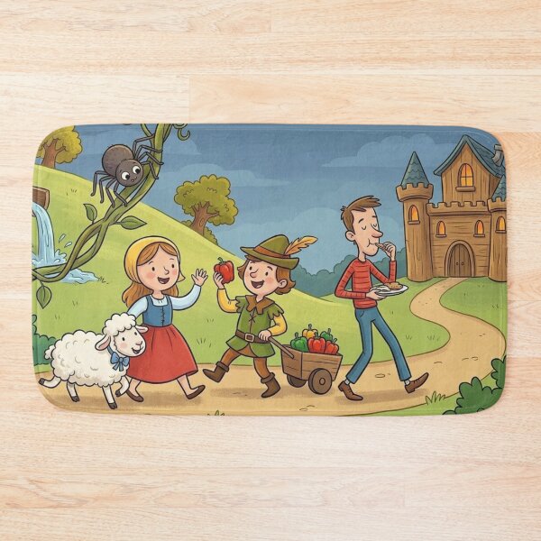 Item preview, Nursery Rhyme Characters: Open Meadow Castle Nature Scenery designed and sold by Uniqueartai.