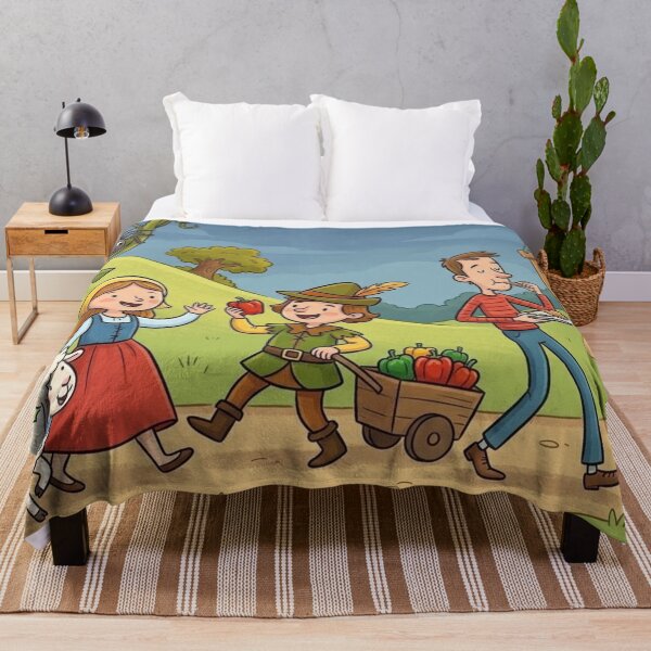 Item preview, Nursery Rhyme Characters: Open Meadow Castle Nature Scenery designed and sold by Uniqueartai.