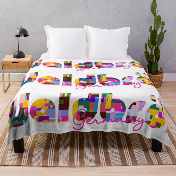 Item preview, Waldbröl, Germany, Vibrant Abstract City Typography Art designed and sold by Wanderful-roads.
