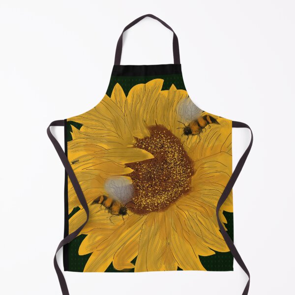 Item preview, Sunflower Bees designed and sold by Nightflyer Art.