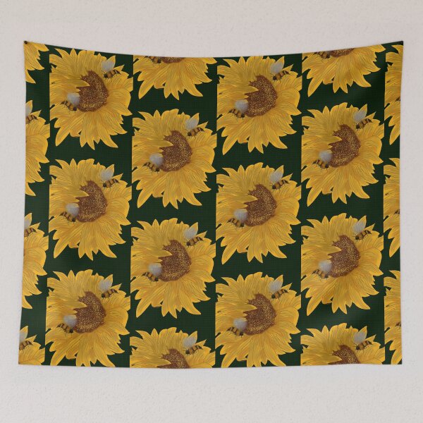 Item preview, Sunflower Bees designed and sold by Nightflyer Art.